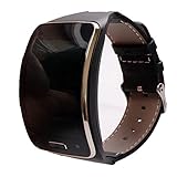 Hagibis replacement wristband Samsung Galaxy Gear S R750W Smart Watch，Easy to install easy to dismantle， (black)