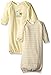Spasilk Baby 2 Pack 100 Percent Cotton Gown, Yellow Ark, 0-3 Months