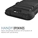 HTC One A9 Case, MoKo Shock Absorbing Hard Cover Ultra Protective Heavy Duty Case with Holster Belt Clip + Built-in Kickstand for HTC One A9 5.0 Inch (2015) - Black