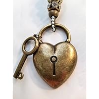 Locked Heart rear view mirror hanger, Car, Truck, Unique Car Charm, Window, Rear View Mirror Hangers, sun catcher
