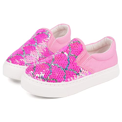 Toandon Toddler Girls Canvas Loafer Shoes Sneakers