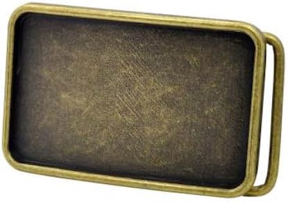 Buckle Bronze Blank Belt Rectangle