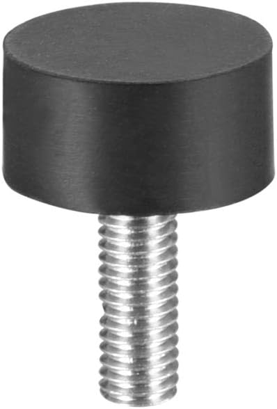 sourcing map M6 Thread Rubber Mounts,Vibration Isolators,Cylindrical Shock Absorber with Studs 20mm x 10mm 8pcs - Image 4