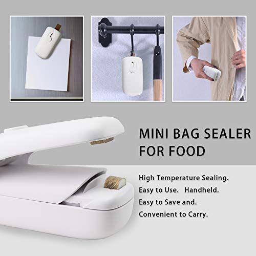 Mini Bag Sealer & Cutter,2 in 1 Heat Sealer and Cutter Mini Food Sealer For Plastic Bags Food Storage，Kitchen Handheld Heat Sealer and Cutter