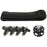 SZDoit Updated Robot Smart Robot Tank Car Chassis Accessory Kit for Arduino Project Learning, Bearing Wheels + Driving Wheel 