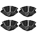 TXIN Nonstick Tortilla Pan Set, 4pcs Thicken Steel Taco Salad Bowl Makers Tortilla Shell Makers Food Grade Safety