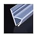 DGQ 10 Feet Shower Door Glass Seal - 1/2 Inch - h Shape - High Transparent Silicon Durable Frameless Shower Door Bottom Sweep Shower Door Bottom Seal for Door or Windows