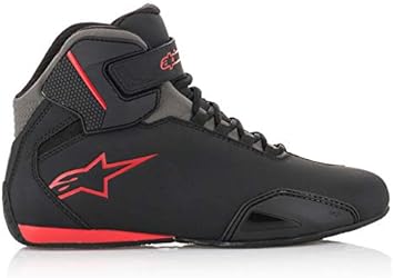Size 11 Alpinestars Sektor Vented Street Shoes Black//Gray//Red