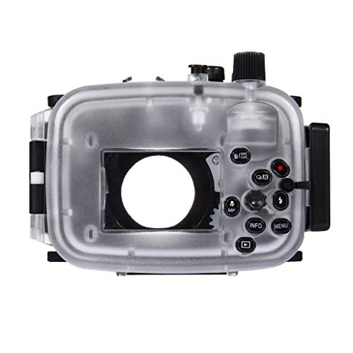 Uplord Underwater 40m Swimming Diving Waterproof Camera Case Diving Protective Housing Shell for Canon G7 X Mark II,Diving Shell+O Seal+Cleaning Cloth+Hand Strap+Neck Strap