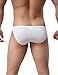 Avidlove Men Underwear Low Rise Briefs Solid Stretch Hip Bikinis 4 Packs White XL