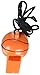 Vibrant Orange & Black Basketball Whistle ( 2.25