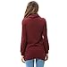 levaca Womens Shirts Fashion Slimming Tunic Tops With Button Pockets Wine L