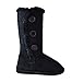 New Girl's Warm Tall Mid Calf 3 Buttons Faux Sheepskin Fur Kids Shoes Boots
