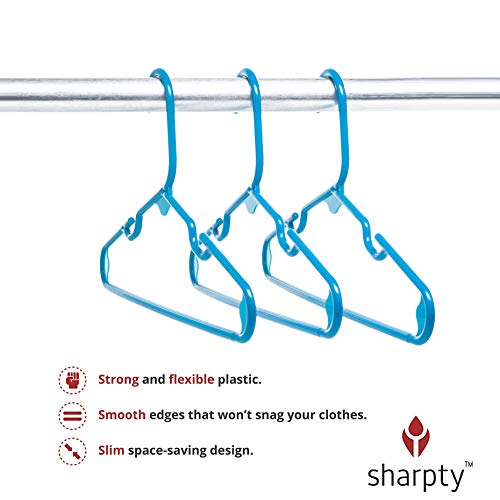 Sharpty Children's Hangers Plastic, Kids Hangers Ideal for Everyday