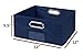 Niche Cubo Set of 4 Half-Size Foldable Fabric Storage Bins- Blue, HTOTE064PKBE