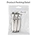 Sugar Tongs Set of 3, Swify 4 inch Mini Tongs Serving Tongs, 304 Stainless Steel Small Appetizers Tongs Sugar Cubes Tongs for Tea Party