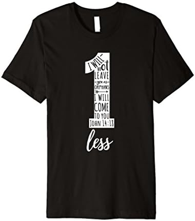 Mens One Less Orphan Premium Christian T-shirt XL Black