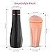 Masturbator Stroker Pocket Pussy Oral Sex Toys Blow Job with 3D Realistic Vagina Penis Ring for Real- Life Touch and Feeling, UTIMI Man Masturbation with Realistic Textured Removable Sleeves, 1 Lube