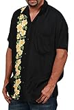 Ingear Casual Shirt Button Down Hawaiian Short Sleeve Cruise Rayon Summer Shirt