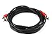 Monoprice 12ft 2 RCA Plug/2 RCA Plug M/M Cable - Black