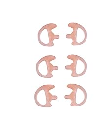 KS k-storm Radio de dos vías oreja molde silicona suave Reemplazo inserto de oído, earmould para acústica bobina tubo Earbud, Carnation