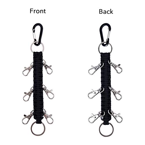 DEEKA Paracord Handmade Cheer Bows Holder for Cheerleading Teen Girls High School College Sports