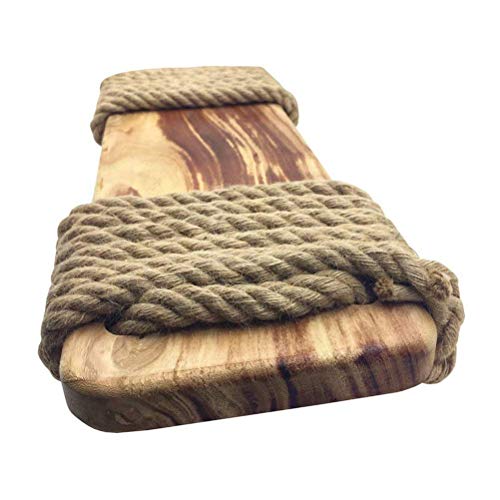 Aoneky Holz Schaukelsitz - Brettschaukel, Baumschaukel Kinderschaukel Schaukelstuhl aus Holz, für Erwachsene und Kinder, Kinderspielzeug (Paulownia Holz) – Bild 3