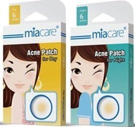 2 of Miacare 6 Acne Patchs Each (1 Pack for Day and 1 Pack for Night)