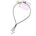 Pearlypearls 3 Freshwater Pearl Pendant Necklace on Black Leather Cord Jewelry for Women 18''