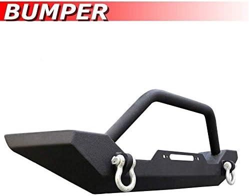 Mifeier Black Front Bumper Guard Fit 1987-2006 Jeep Wrangler TJ/YJ