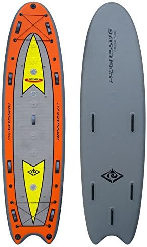 Progressive Boards Party Barge 14' - SUP Package: Seats, Paddles, Fins