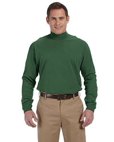 Devon And Jones Mens Sueded Cotton Jersey Mock Turtleneck