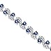 Feraco Blue Tennis Cubic Zirconia Bracelet for Mom Daughter Womens Classic 14K Plated Sapphire Bangle Crystal Valentine's Day Jewelry Gifts