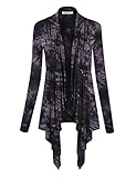 LL WSK1072 Womens Off-Duty Open Front Tie Dye