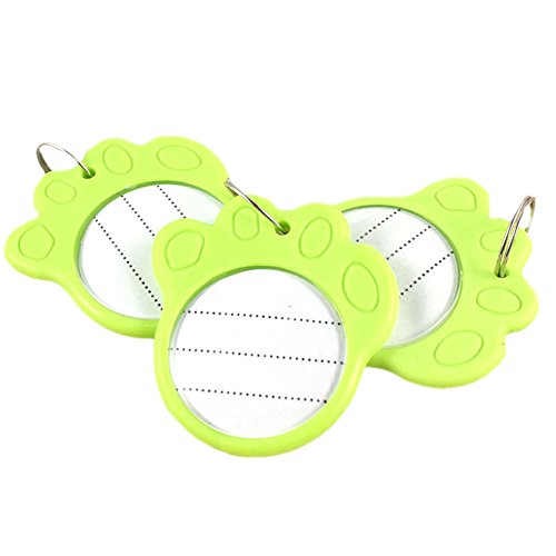 Ztl 10PCS Paw Shape Anti-Lost Pet Dog Cat ID Tag Name Address Cell Phone Number Tags Collar Pendant Accessories - Thumbnail 2