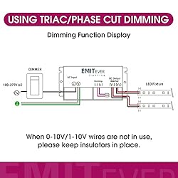 Emitever 192W Dimmable LED Driver, 24V 5-in-1
