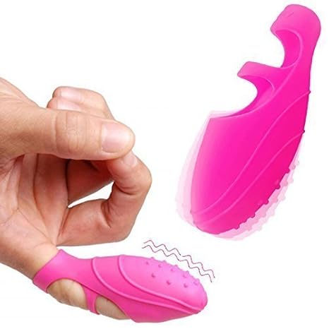 Kinxor Mini-Massagegerät für Finger, Vibration, Mini-Körpermassagegerät, Tanzschuhform, klein, Rosa