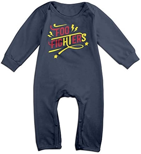 Foo Fighters Baby Onesie Bodysuit Newborn Romper Navy 6 M