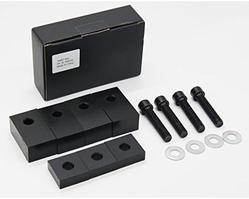 TGBROS CNC Black Delrin Plastic Rear Seat Recline Kit with Bolts and Washers For 2007-2017 Jeep Wrangler JKU 4 Door