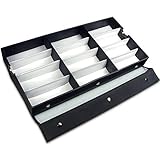 Ikee Design Vinyl Clear Top Eyewear Case for 12 Pairs Large Eyeglasses, Sun Glasses