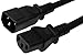 SF Cable 6ft 14 AWG IEC 60320 C14 to C13 Computer Power Extension Cord Compaitable for PC, Monitor, Scanner or Printer