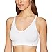 Yummie Women's Cotton Seamless Wire Free Bra, White, Large/X-Large