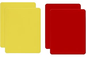ONLYKXY 2sets PVC Soccer Cards Warning Ejection Red Yellow Card for Umpire Judge Coach Scorebook Football Basketball Sport Ga