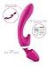 Vibrator Dildo Rabbit Wand Massager - 10 Vibration Modes - Personal Hand Held Adult Silicone Waterproof Rechargeable Cordless G-Spotter Sex Vibrate Magic Toys with Multi-speed Powerful for Women