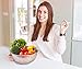 Teja's Micro Perforated Stainless Steel 5 Quart Colander Strainer Drainer Heavy Duty Handles - Dishwasher Safe