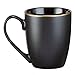 Christian Art Gifts Black Stoneware Coffee Mug with Gold Rim for Women and Men – 12 oz. Lead and Cadmium-free Coffee and Tea Mug with Inspirational Bible Verse: Whoever Believes In Him - John 3:16