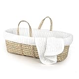 Tadpoles Cable Knit Moses Basket and Bedding Set, White