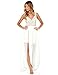 Blooming Jelly Womens White Sleeveless Deep V Neck Backless Lace Chiffon Bodycon Summer Maxi Dress,Small,White