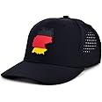 Local Crowns Germany Patch Cap, Snapback Hat for Men and Women, Germany Flag Hat Black