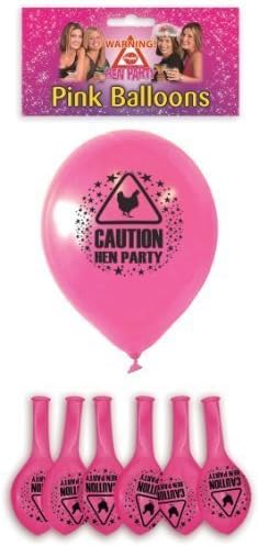 Hen Party Balloons / Novelty Pink Printed Accessories by Hen and Stag Accessories